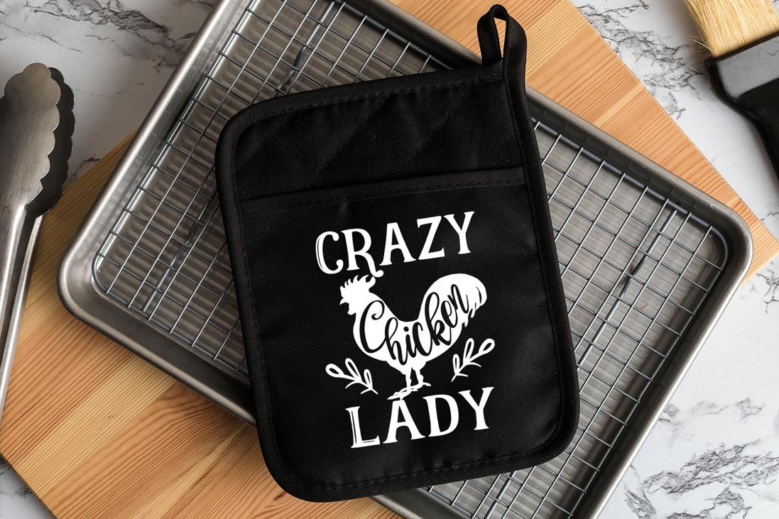 Crazy Chicken Lady - Pot Holder