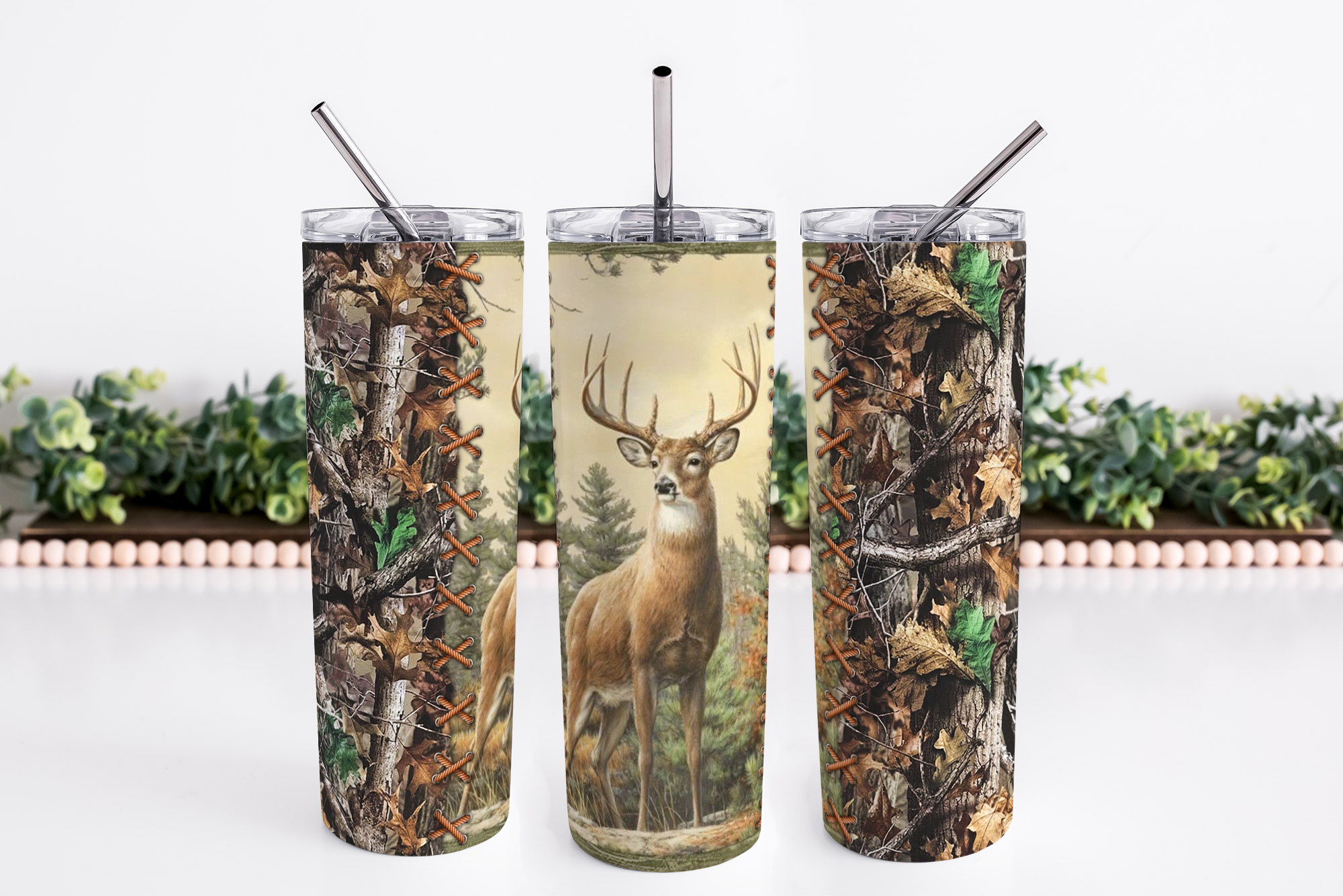 Camo Deer Tumbler