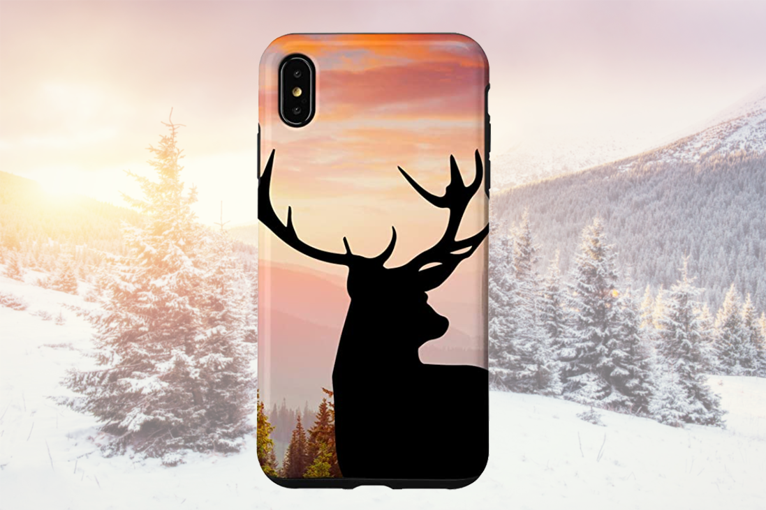 iPhone XR Max Elk Woodland Wildlife Phone Case