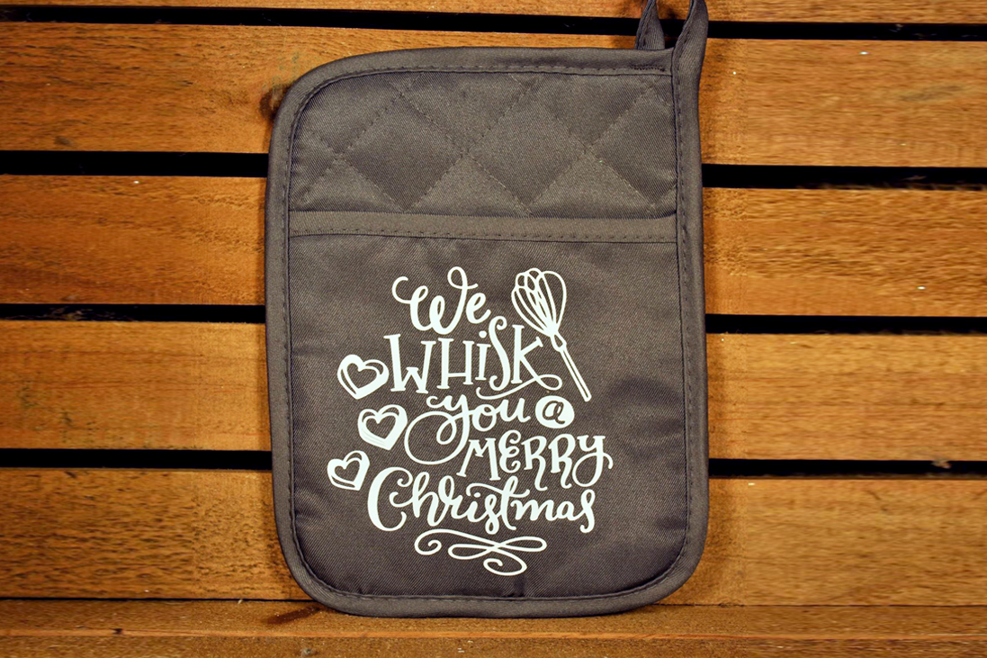 Funny Pot holder - I Whisk You A Merry Christmas